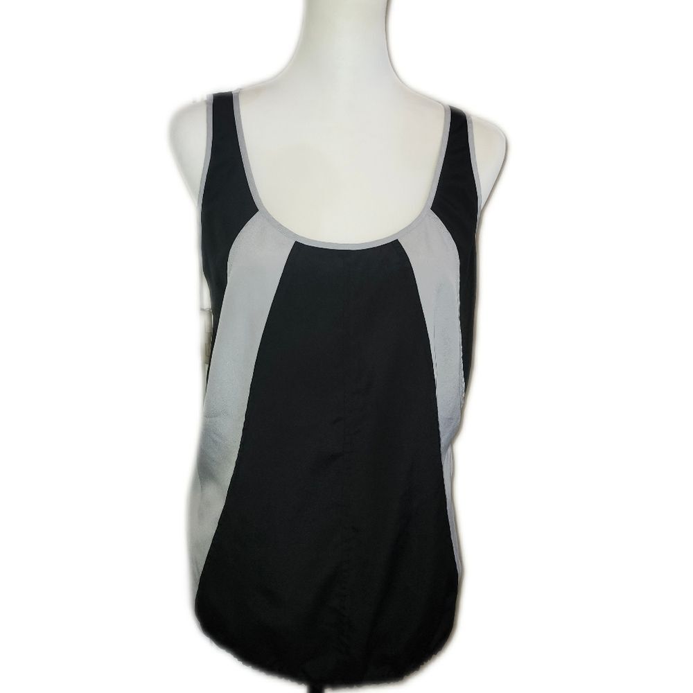 Thakoon For Target, Gray & Black Colorblock Silky Tank Top, M
